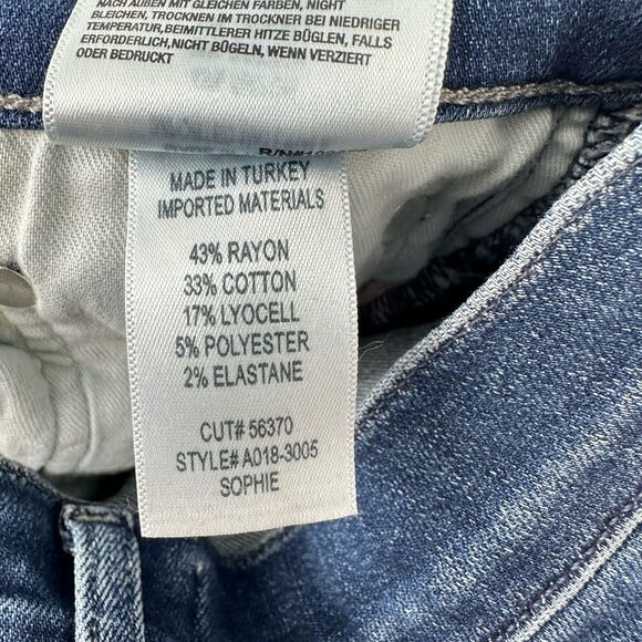 AGOLDE Sophie High Rise Raw Hem Crop Skinny‎ Denim Jean Size 27 Style A018-3005. - Picture 7 of 13